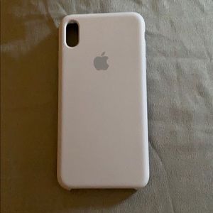 Apple silicone iPhone XS Max case lavender gray
